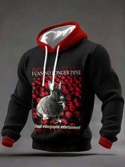 Men's "I can no longer dine Rabbit without videographic entertainment" Hoodies