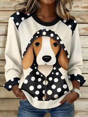 Women's Dog Print Sweatshirts