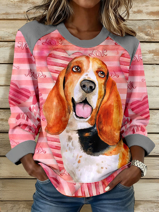 Women's Dog Print Sweatshirts