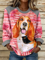 Women's Dog Print Sweatshirts