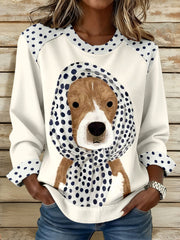 Women's Dog Print Sweatshirts