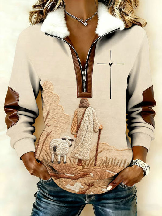 Women's The Lost Sheep Printed Casual Top