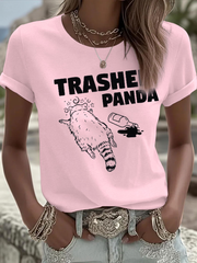 Women's Funny Raccoon I'm DrunkIron On Short Sleeve T-Shirt