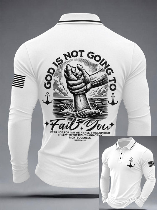 Men's God Never Fails Polo Shirts