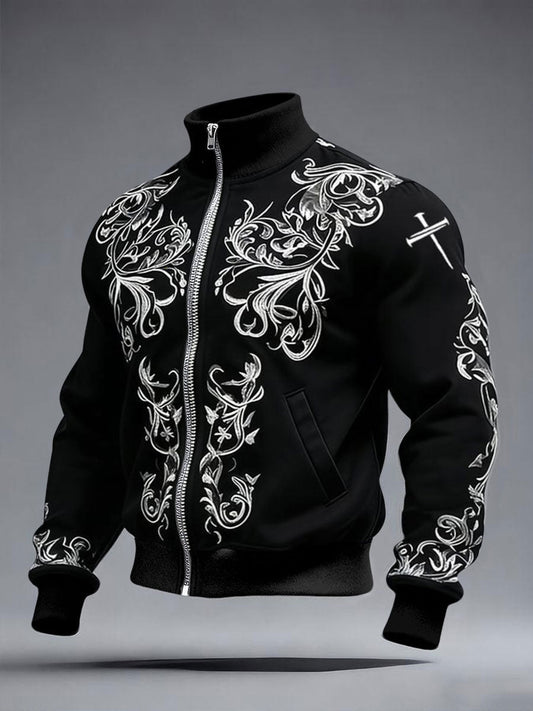 Men's Cross Zipper Sweatshirt