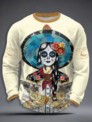 Men's Country Music Inspired Waffle Long Sleeve T-Shirt