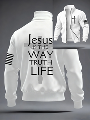 Men's Faith Print top