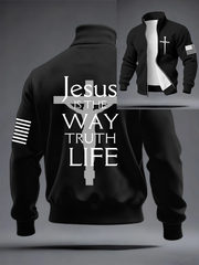 Men's Faith Print top