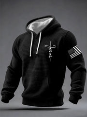 Men's Jesus The Way The Truth The Life Checkered Hoodie