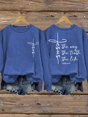 Women's Jesus The Way The Truth The Life Sweatshirt