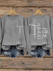 Women's Jesus The Way The Truth The Life Sweatshirt