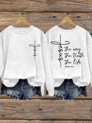 Women's Jesus The Way The Truth The Life Sweatshirt