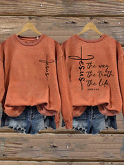Women's Jesus The Way The Truth The Life Sweatshirt