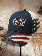 Unisex Faith Over Fear Print  Hat