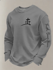 Men's Faith Over Fear Waffle Sweatshirt