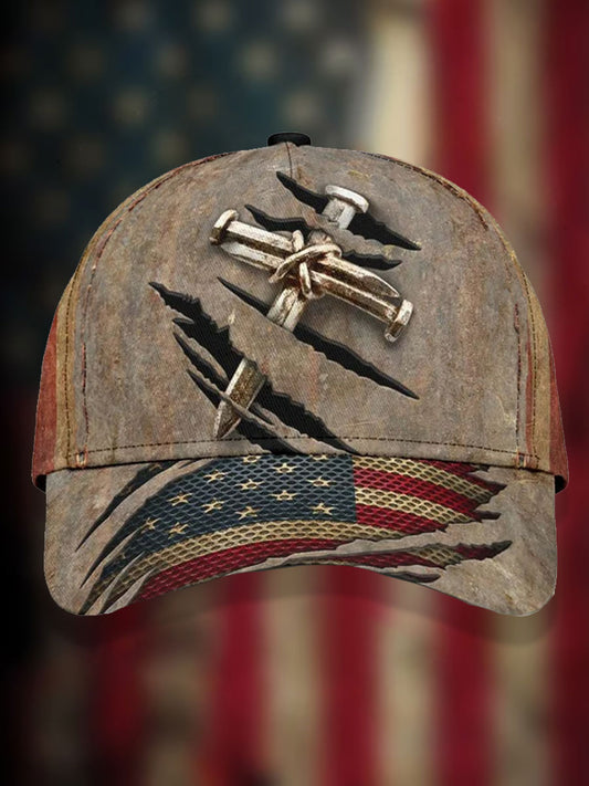 Unisex Faith  Cross Print Hat