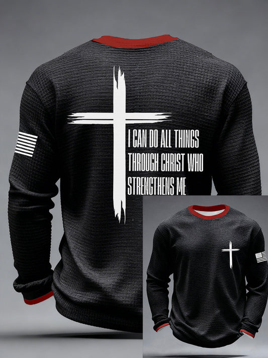 Men's Philippians 4:13 Waffle T-Shirts