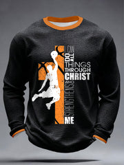 Men's Philippians 4:13 Basketball Waffle T-Shirts