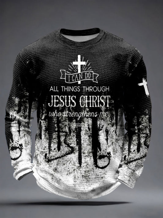 Men's Philippians 4:13 Waffle T-Shirts