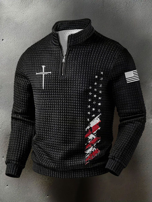 Men's American Faith Waffle Top