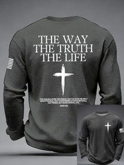 Men's The Way The Truth & The Life Waffle Long Sleeve T-Shirt