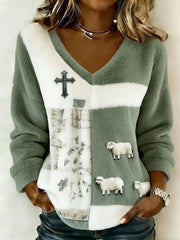 Women's Faith Print Casual Top