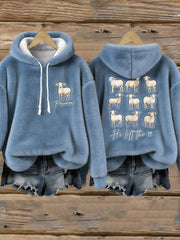 Women's He Left The 99 Print Casual Hoodie