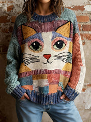 Women's Cat Floral Tops