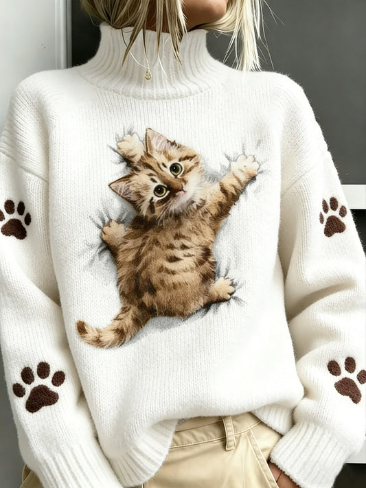 Women's Cute Cat Top