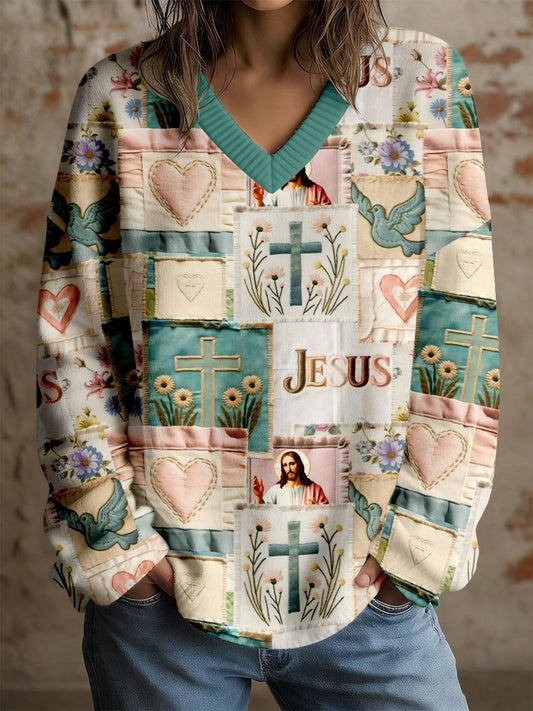 Women's Jesus cross Christian tops