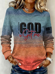 Women's God Got Me Cross Sweatshirt