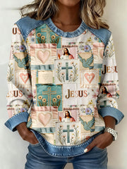 Women's  Jesus cross Christian tops