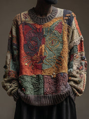 Men's Cat Art Vintage Tops