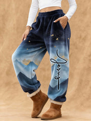 Women's Faith Print Casual Pants