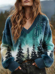 Women's Faith Print Casual Top