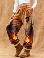 Women's Faith Print Casual Pants