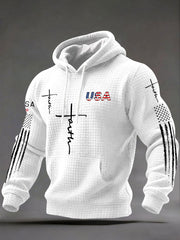 Men's Jesus Cross USA Hoodies