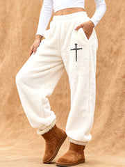 Women's Faith Print Casual Pants