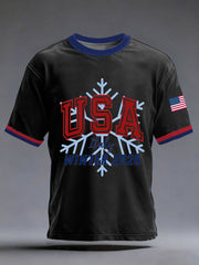 Men's USA Winter Sports 2026 Printed T-shirt