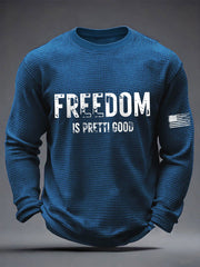 Men's Freedom Is Pretti Good Minneapolis Resist Waffle Shirt