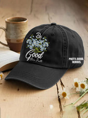 Unisex Be Pretti Good Forget-Me-Not Flower Print Stand With Minnesota Abolish Ice Resist Hat