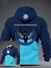 Men's Minnesota Rebel Alliance Checkered Cotton Hoodie