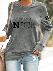 Women's Minnesota No ICE Polyester Waisted Sweatshirt