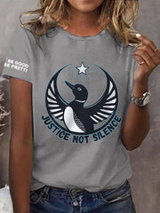 Women's I Justice Not Silence Be Good Be Pretti Anti ICE Tee