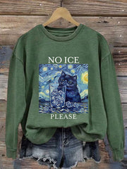 Women's NO ICE Printed Casual Sweatshirt