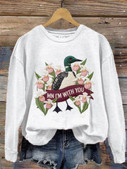 Women's Minnesota I'M With You Print sweatshirt