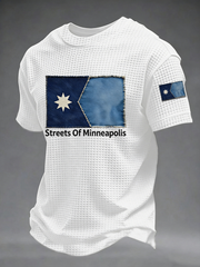 Men's Streets Of Minneapolis  Waffle Casual Short Sleeve