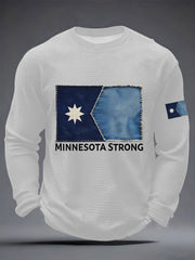 Men's Minnesota Strong Waffle Long Sleeve T-Shirt
