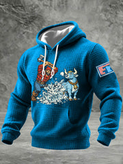 Men's Minnesota Resist ICE  Checkered Cotton Hoodie