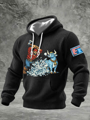Men's Minnesota Resist ICE  Checkered Cotton Hoodie